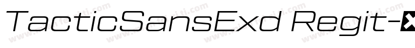TacticSansExd Regit字体转换
